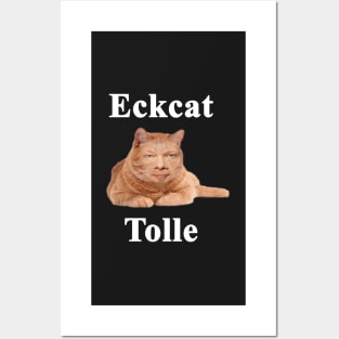 Eckcat Tolle Zen Master Cat Eckhart Tolle kitty Posters and Art